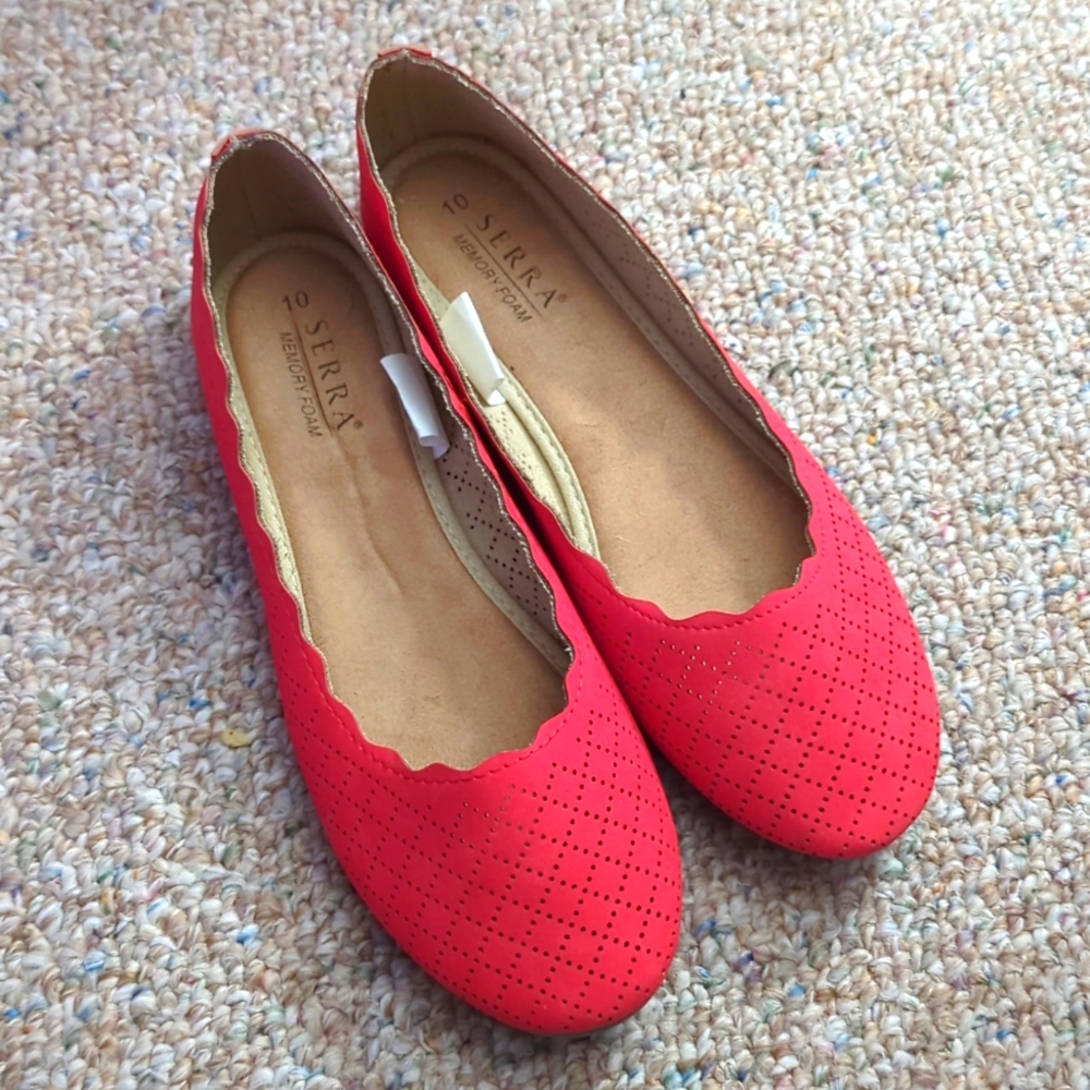 Aldi Serra Memory Foam Flats Size 10